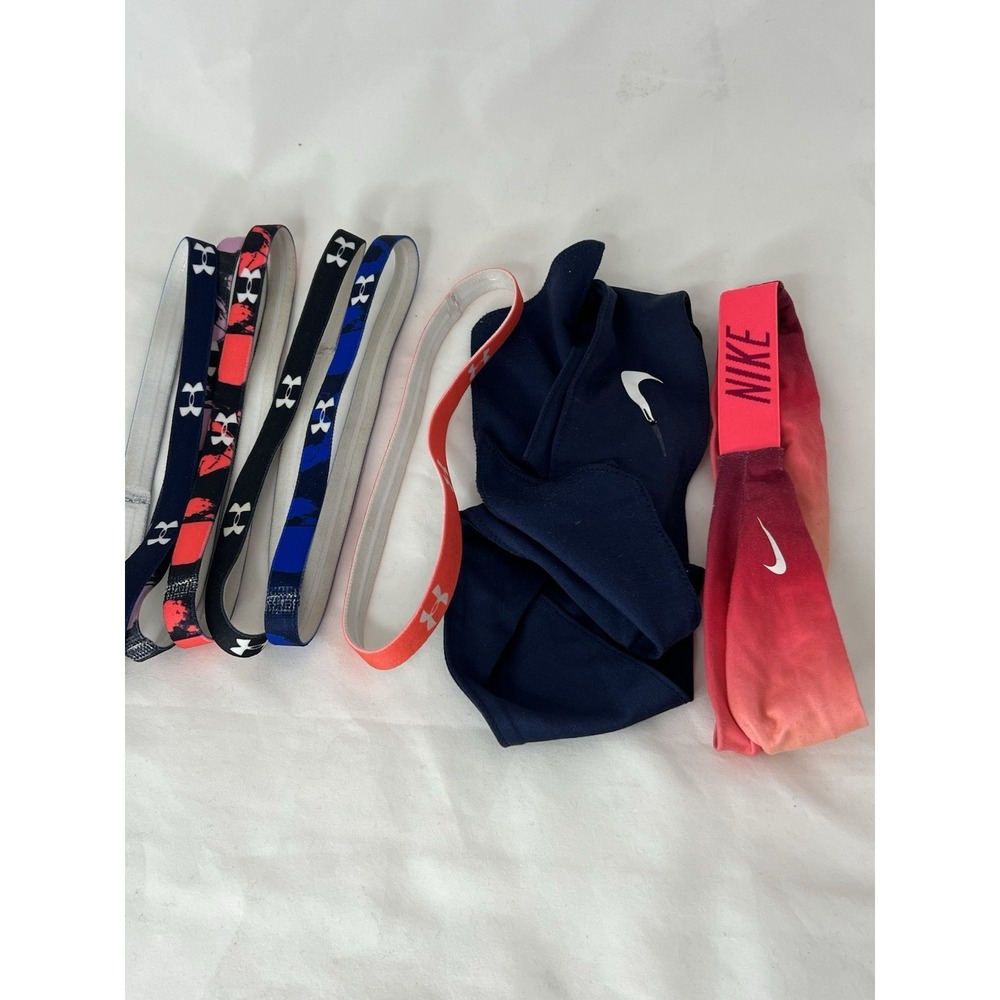 Nike Under Armour Headbands Lot Athletic Running Sports Hair Bands